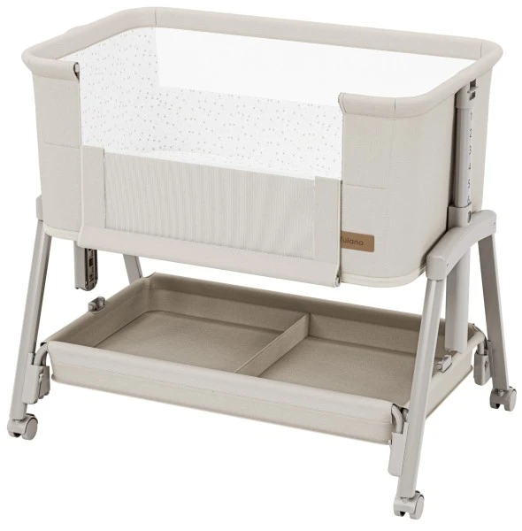 Bedside travel cot Dream 55 rusvai gelsvas