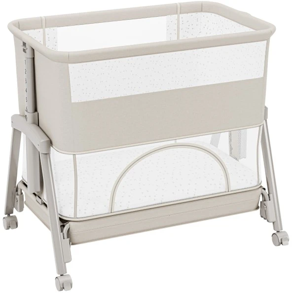 Bedside travel cot Dream 55 rusvai gelsvas