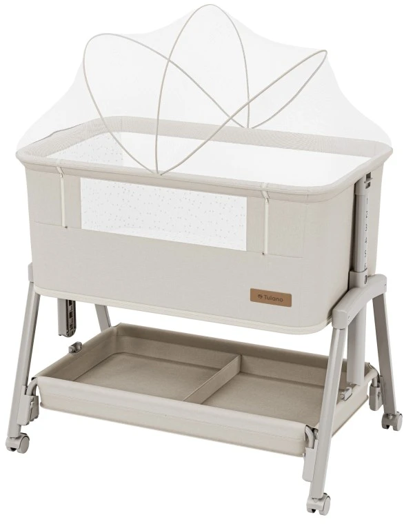Bedside travel cot Dream 55 rusvai gelsvas
