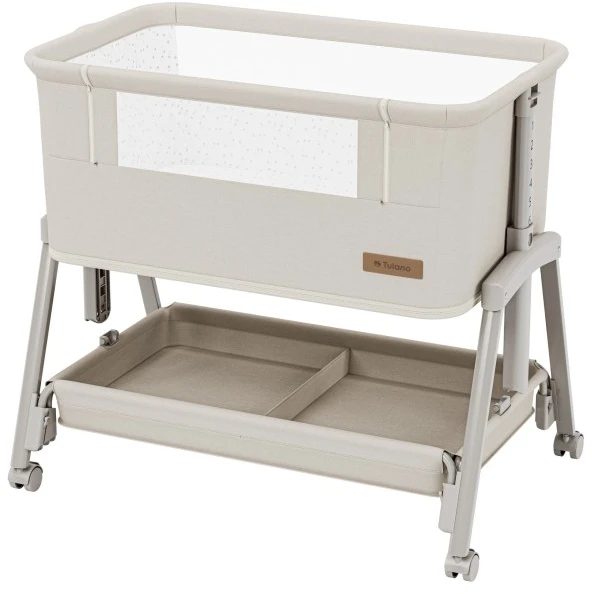 Bedside travel cot Dream 55 rusvai gelsvas