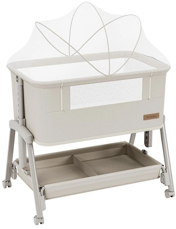 Bedside travel cot Dream 55 rusvai gelsvas