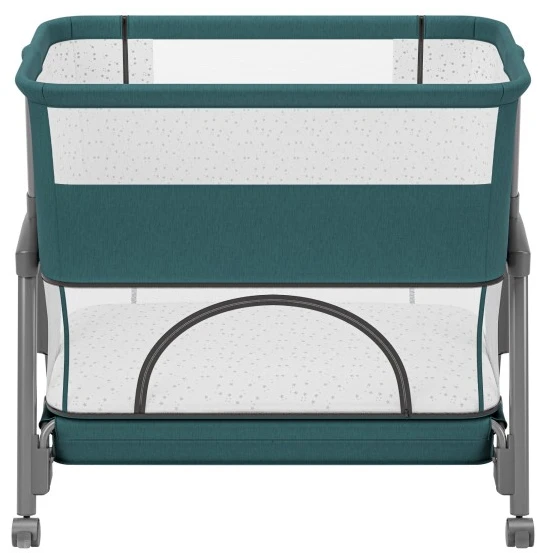 Bedside travel cot Dream 55 Žalias