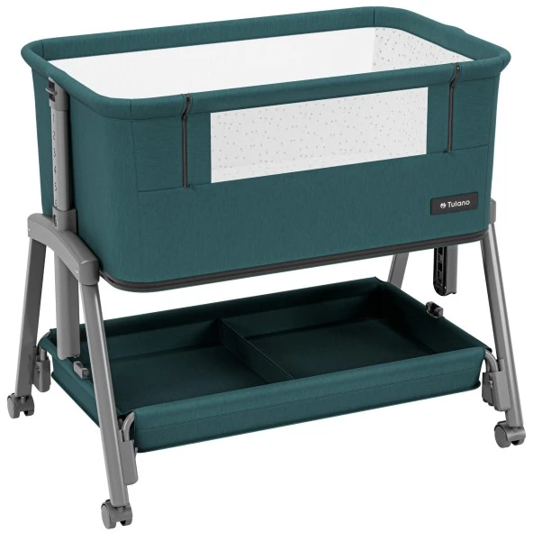 Bedside travel cot Dream 55 Žalias