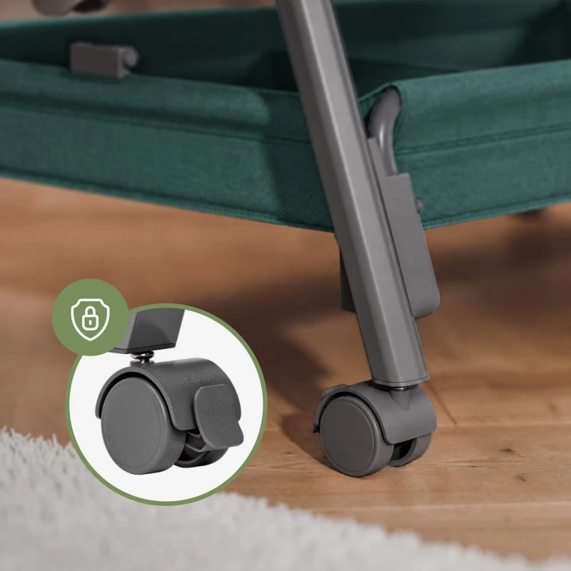 Bedside travel cot Dream 55 Žalias