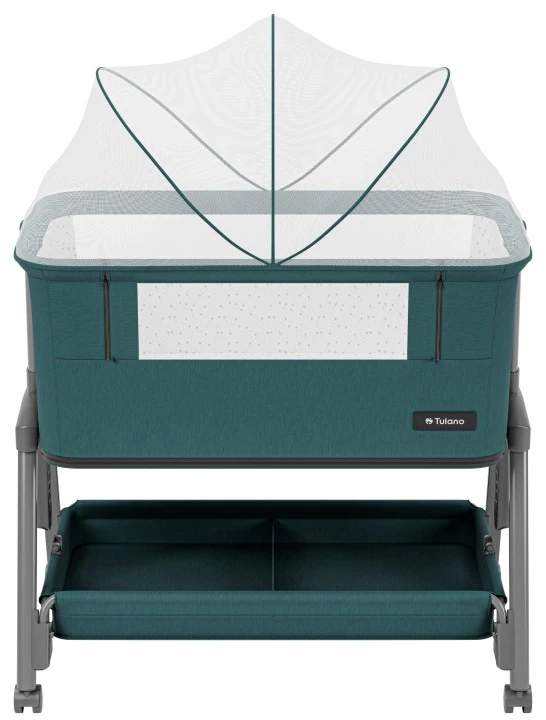 Bedside travel cot Dream 55 Žalias