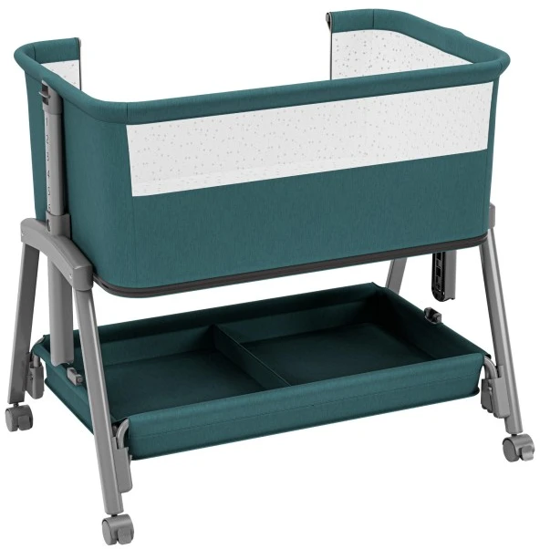Bedside travel cot Dream 55 Žalias