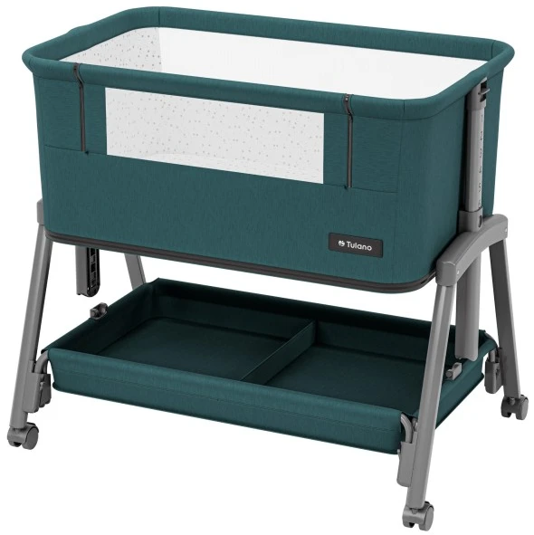 Bedside travel cot Dream 55 Žalias