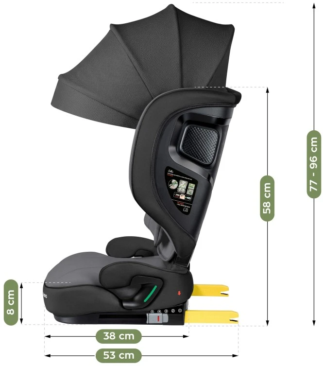 Car seat Joy 55 Juodas-Pilkas I-Size