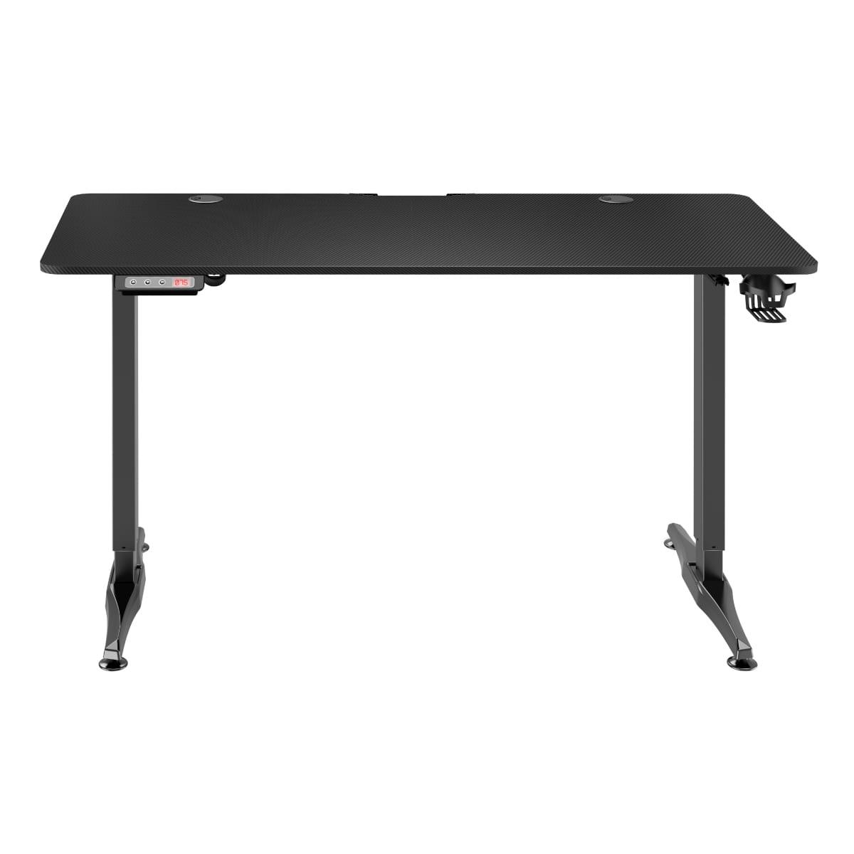 Žaidimų stalas Huzaro Hero 8.5 Gaming Desk, Motorizuotas, Reguliuojamo aukščio 740-1190mm, Juodos spalvos