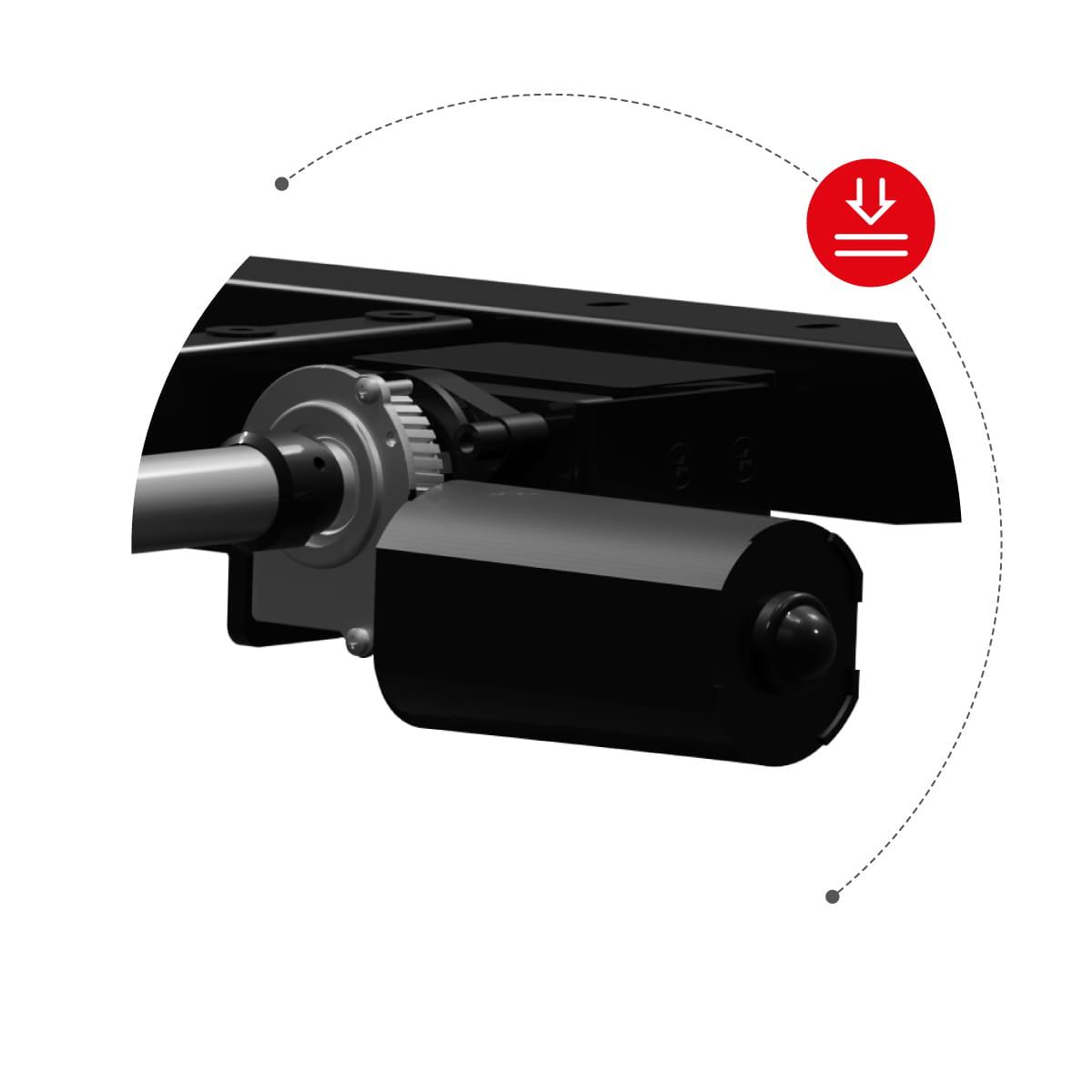 Žaidimų stalas Huzaro Hero 8.5 Gaming Desk, Motorizuotas, Reguliuojamo aukščio 740-1190mm, Juodos spalvos