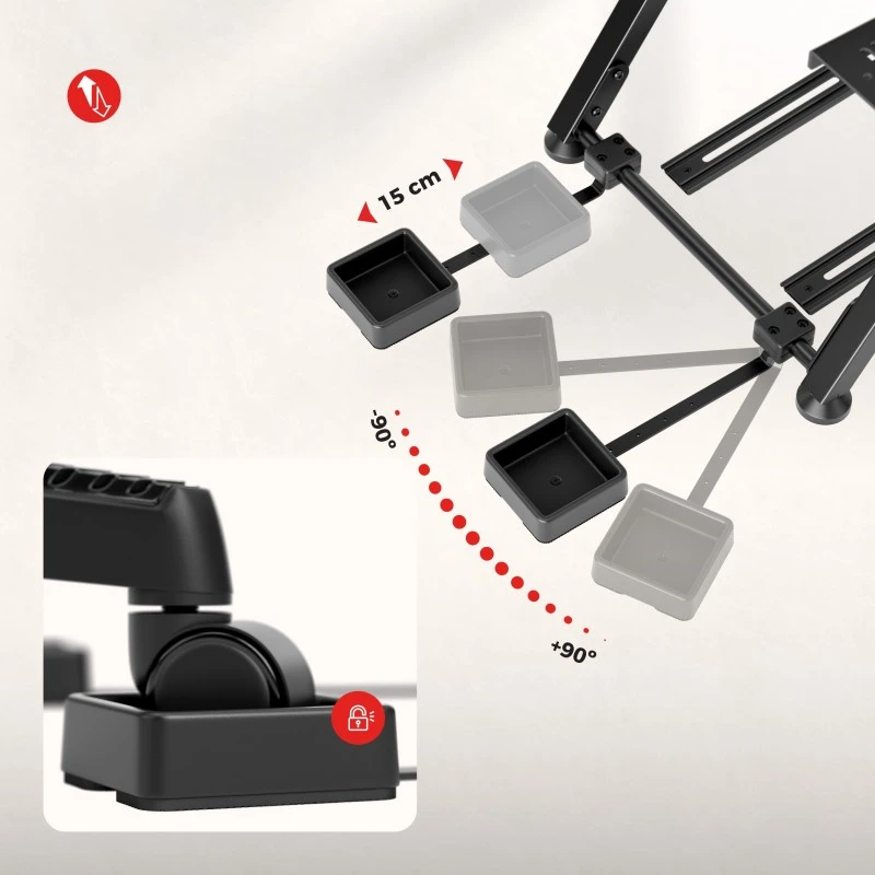 Folding sim racing frame Speed 2.5 Baltas