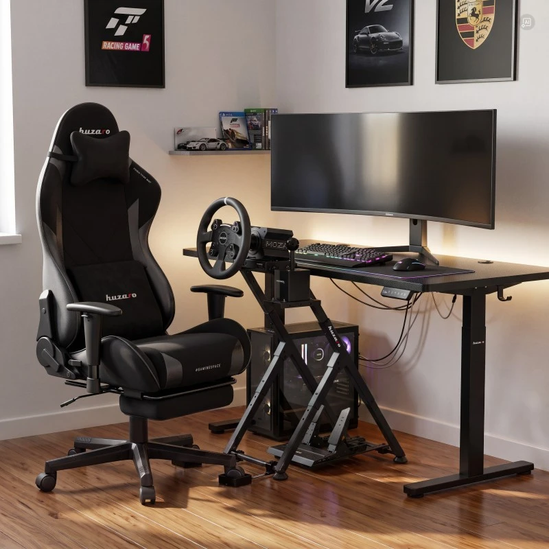 Folding sim racing frame Speed 2.5 Juodas