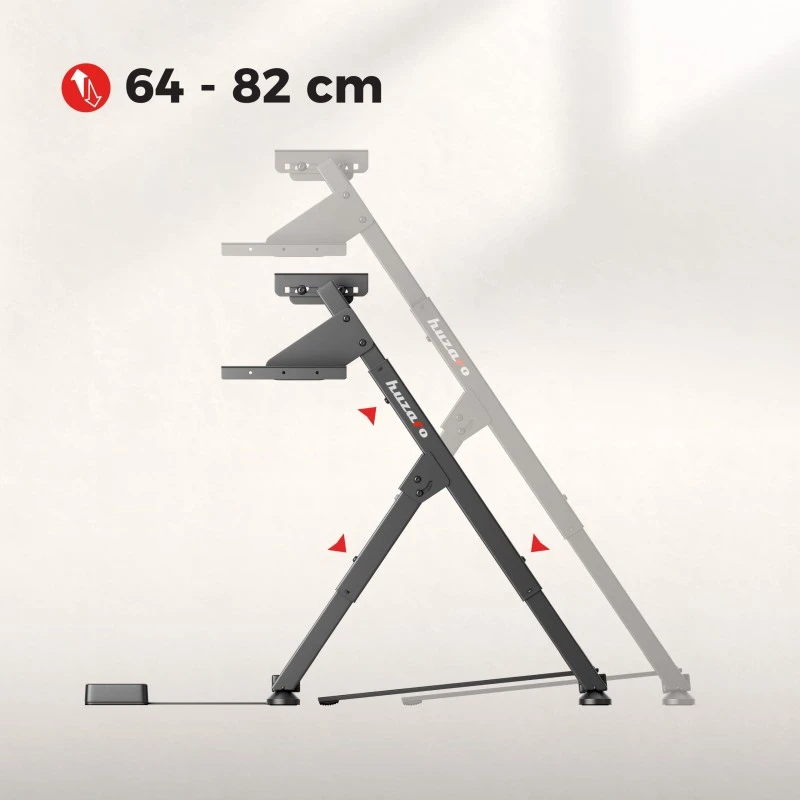 Folding sim racing frame Speed 2.5 Juodas