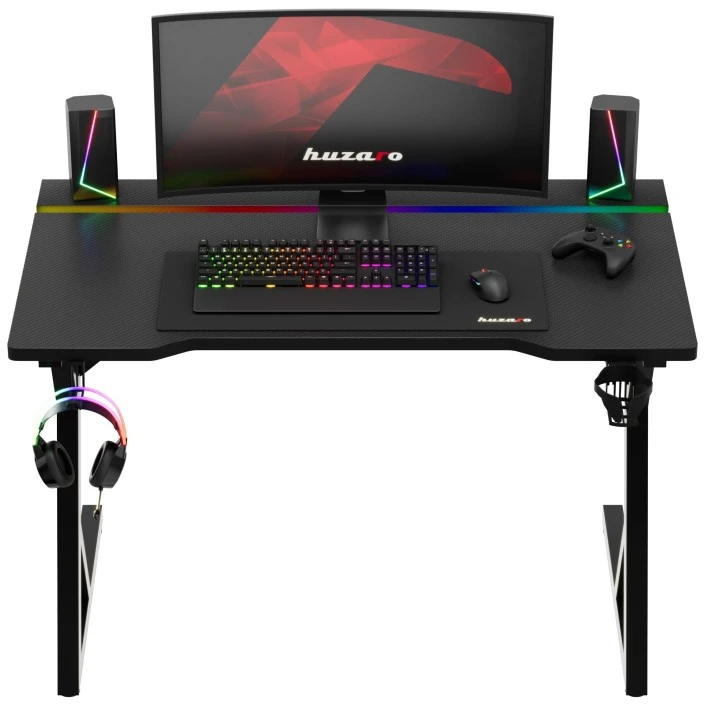 Gaming Desk Huzaro Hero 2.4 RGB Juodas