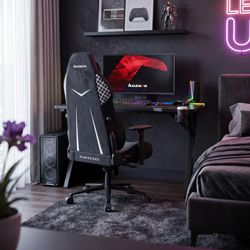 Gaming Desk Huzaro Hero 2.4 RGB Juodas