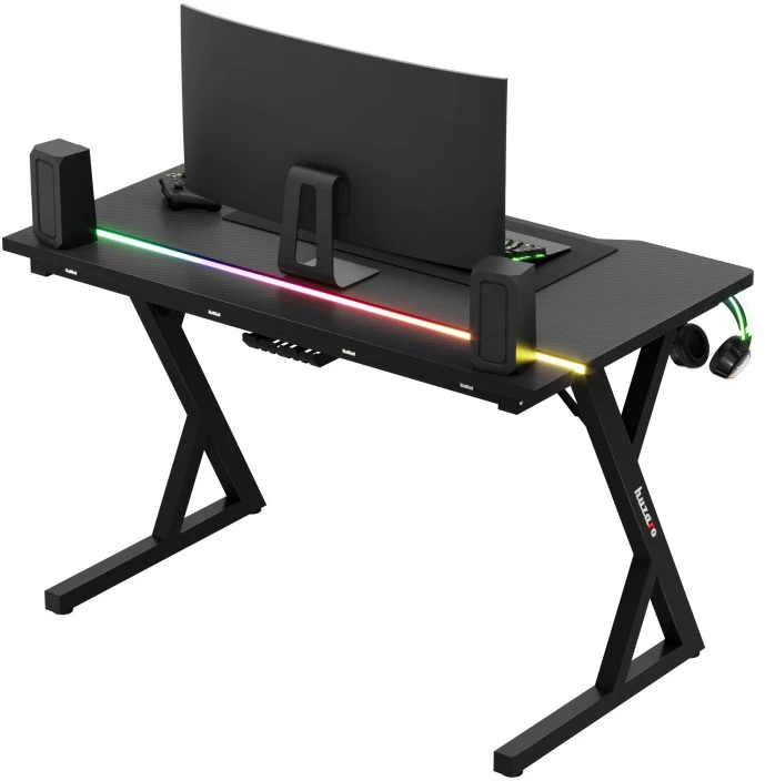 Gaming Desk Huzaro Hero 2.4 RGB Juodas