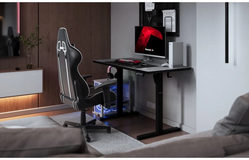 Electric gaming desk Hero 8.1 Juodas