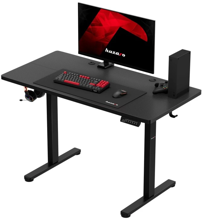 Electric gaming desk Hero 8.1 Juodas