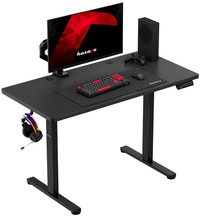 Electric gaming desk Hero 8.1 Juodas