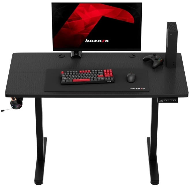 Electric gaming desk Hero 8.1 Juodas
