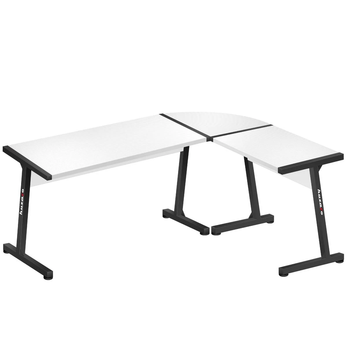 Kampinis žaidimų stalas Huzaro Hero 6.0, Baltos/Juodos spalvos