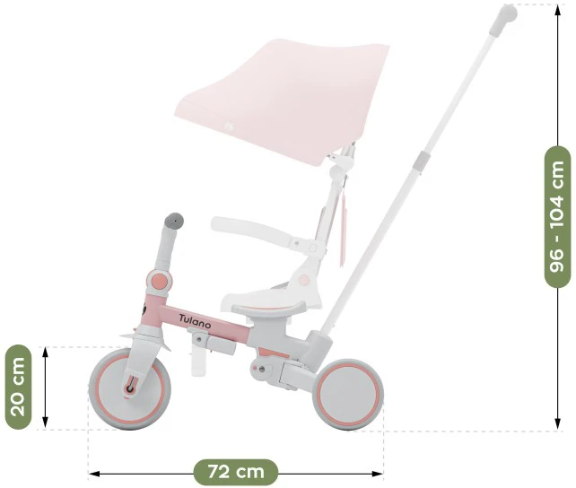 Bicycle 4 viename dviratis Noah 35 rožinis