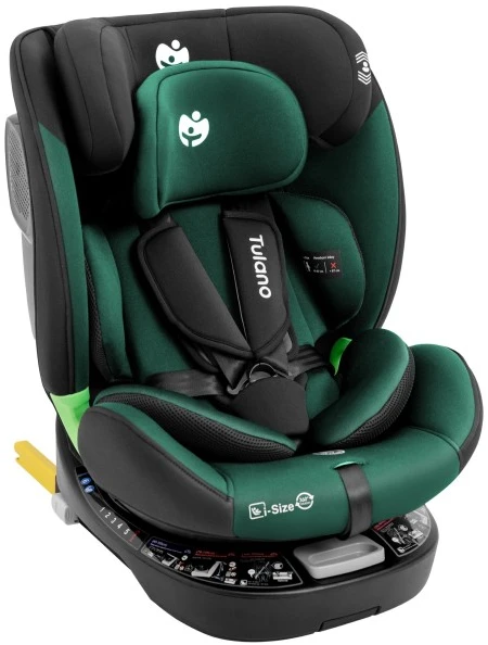 Loom 35 automobilinė kėdutė, juoda su žaliu apmušalu