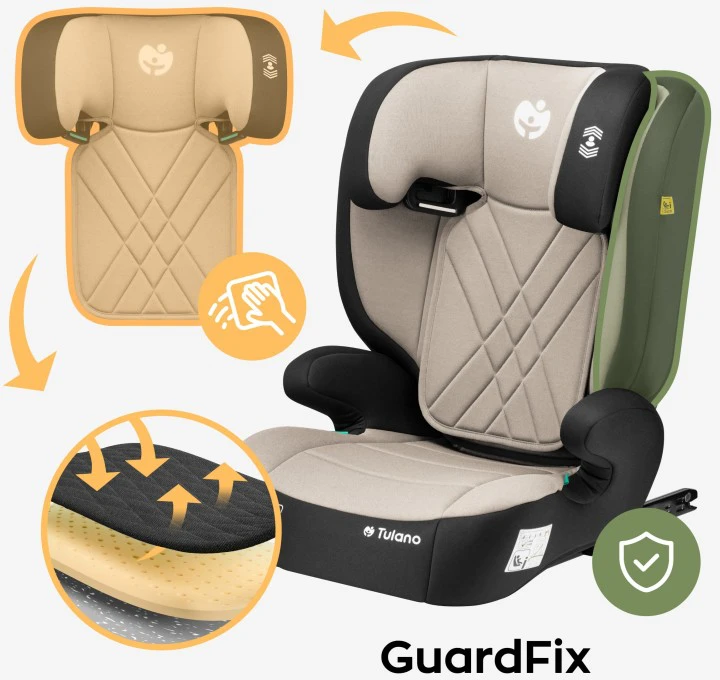 Ecotoys Baby car seat 2-in-1 100 -150 cm Joy 45 rusvai gelsvas I-Size