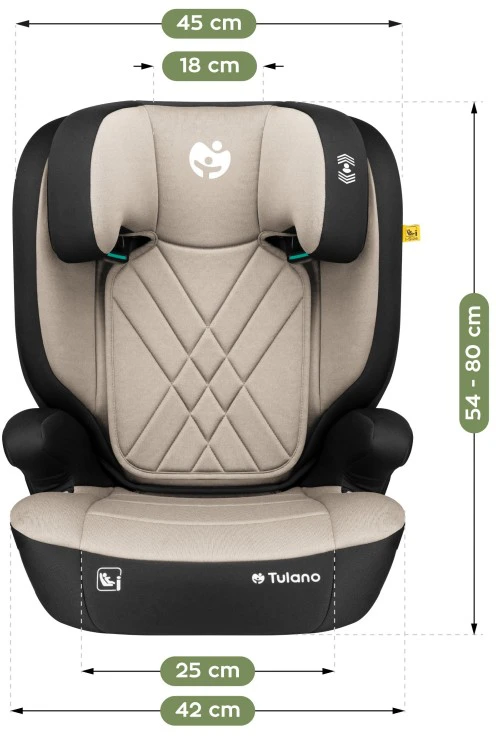 Ecotoys Baby car seat 2-in-1 100 -150 cm Joy 45 rusvai gelsvas I-Size