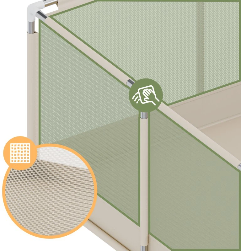 Tulano Baby playpen Cozy 25 rusvai gelsvas - 150 cm