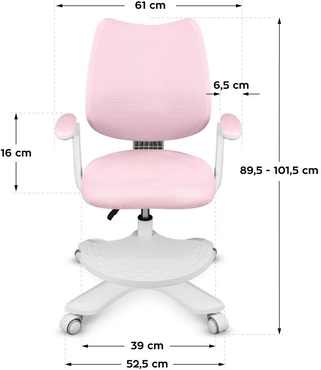 Mark Adler Junior 4.6 Rožinė swivel chair