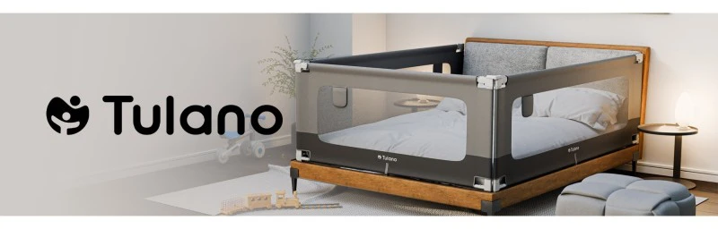 Barjeras lovai, lovos apsauga, turėklas „TULANO Cover 44“, 140 cm čiužiniui, reguliuojamas