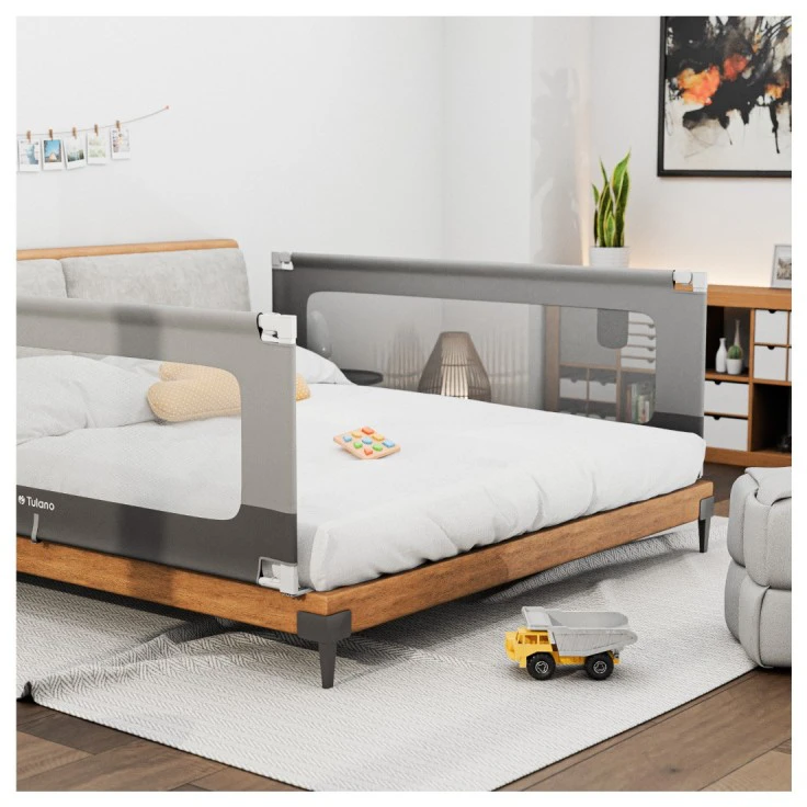 Barjeras lovai, lovos apsauga, turėklas „TULANO Cover 44“, 140 cm čiužiniui, reguliuojamas