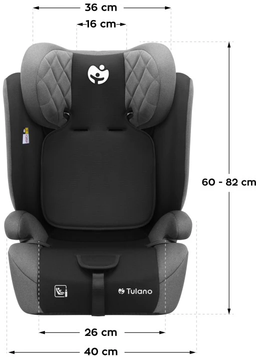 Car Seat Zooma 25 Pilkas-Juodas
