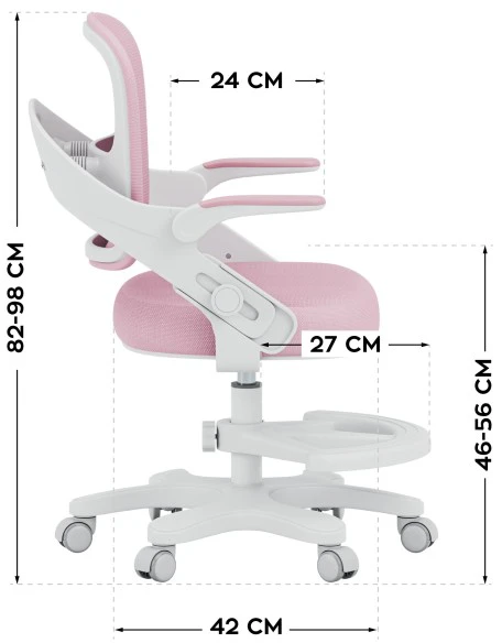 Mark Adler Junior 4.3 Rožinė swivel chair