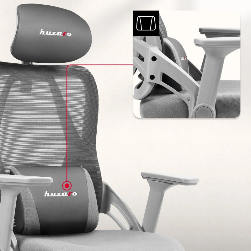 Huzaro Combat 2.7 Pilkas gaming chair