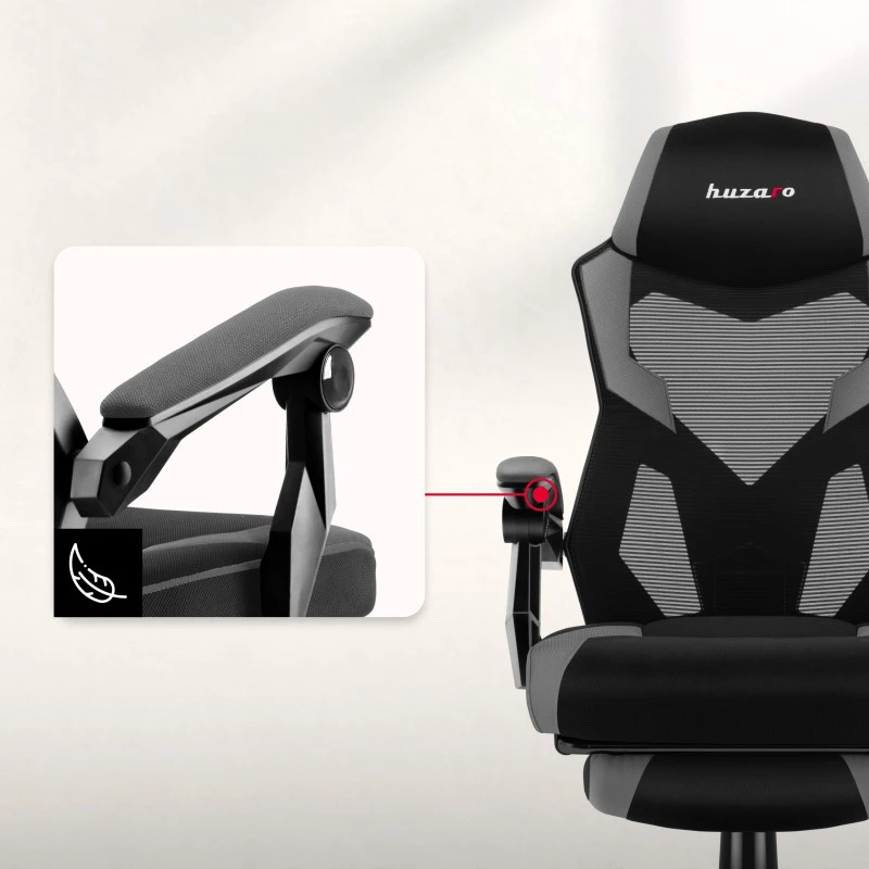 Huzaro Combat 3.1 Pilkas gaming chair