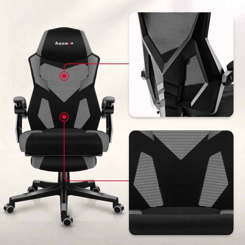 Huzaro Combat 3.1 Pilkas gaming chair