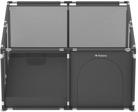 King Kids „Cozy 20“ grafito spalvos kūdikių žaidimų aptvaras – 130 cm