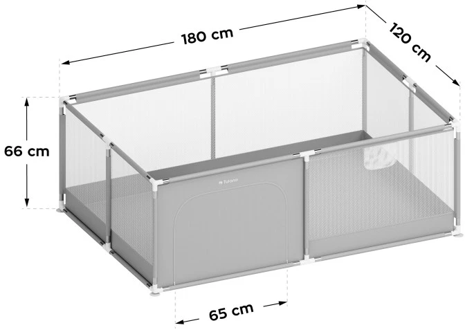 Tulano Cozy 22 Pilkas baby playpen