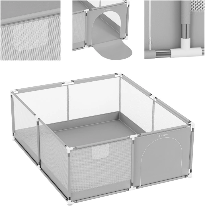 Tulano Cozy 25 Pilkas baby playpen