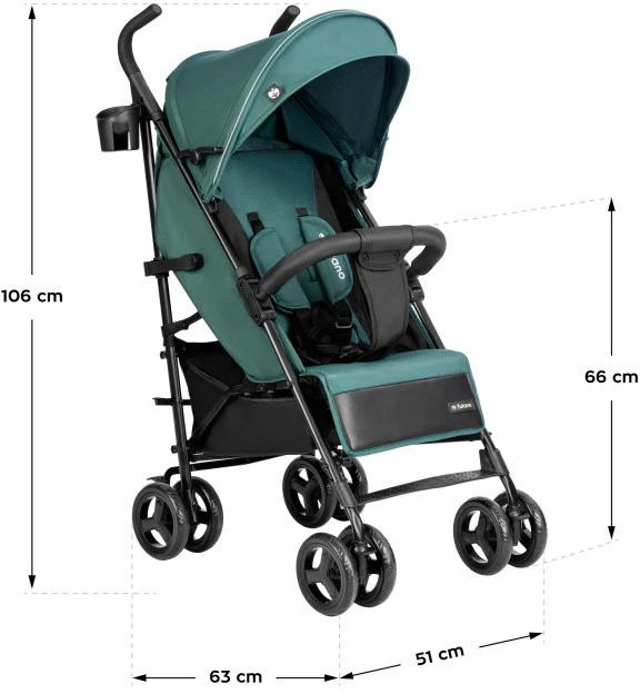 Tulano Davos 35 Žalias-Juodas baby stroller