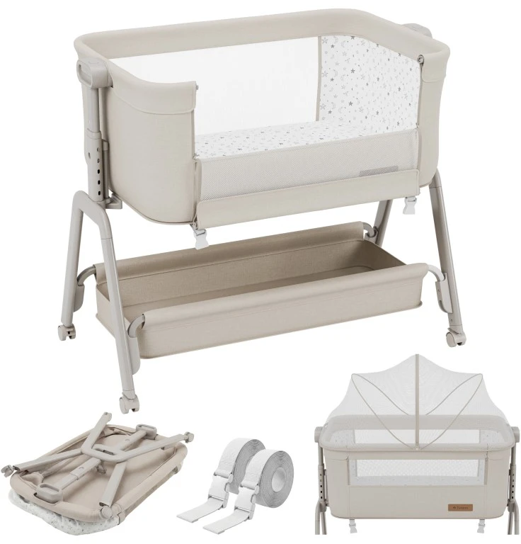 Tulano Dream 50 rusvai gelsvas crib for extra beds