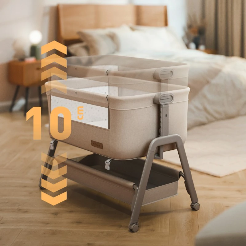 Tulano Dream 50 rusvai gelsvas crib for extra beds