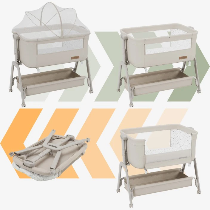 Tulano Dream 50 rusvai gelsvas crib for extra beds