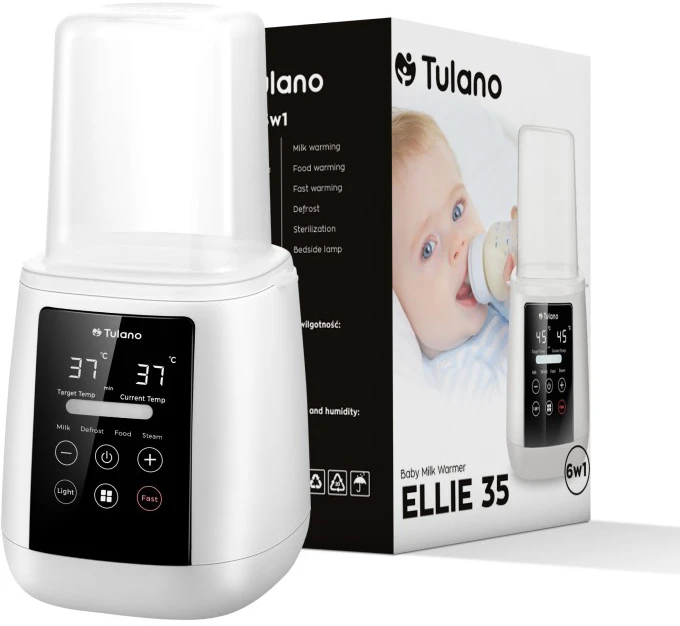 TULANO HEATER pieno buteliukams ir nešiojamam čiulptuko sterilizatoriui