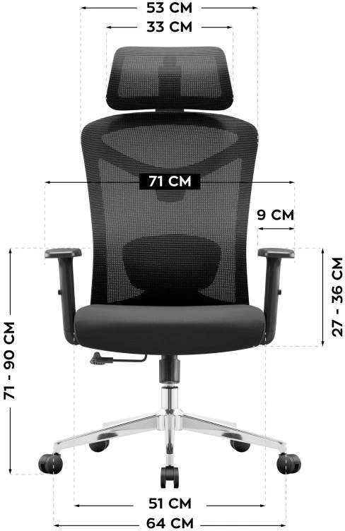 Mark Adler Office Ergonomiška biuro kėdė Manager 2.6 juoda