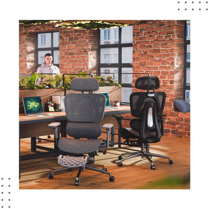 Biuro kėdė „Mark Adler Expert 7.9 Pilkas“, ergonominė kėdė, pilka