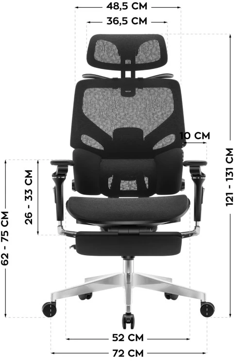 Mark Adler Expert 9.6 Juodas ergonomic chair