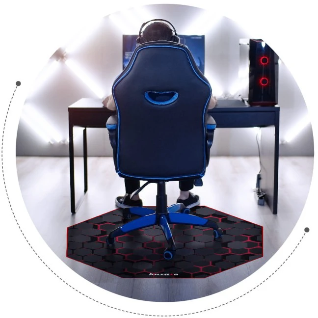 FloorMat 2.0 gaming mat under seat